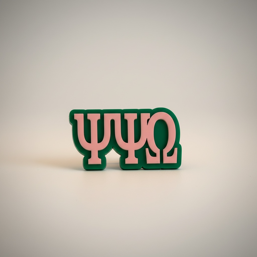 Large Greek Letter Magnetic Pin