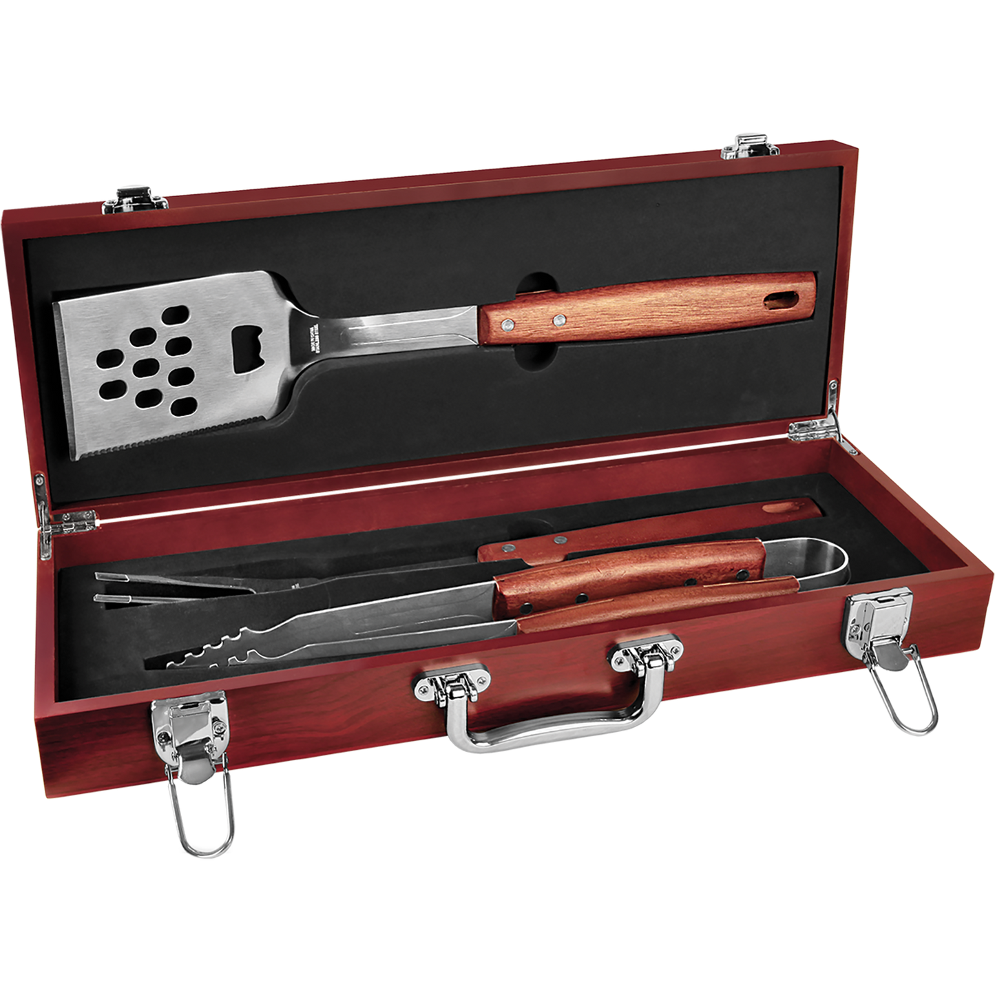 Personalized Rosewood Barbecue Tool Set