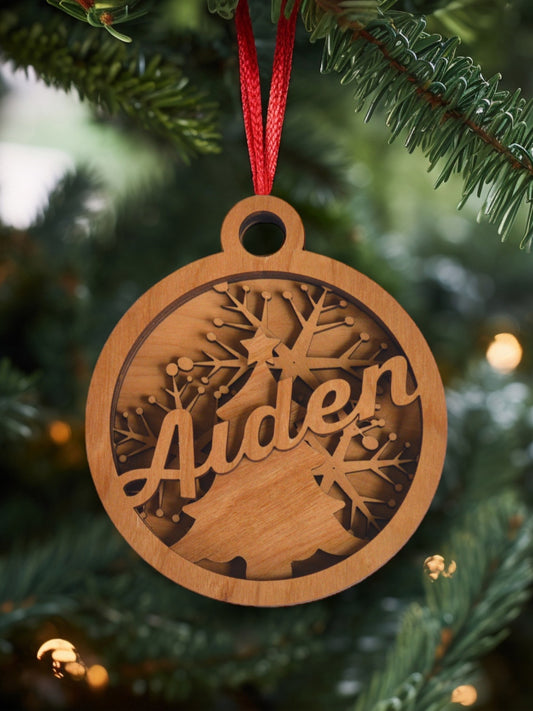Layered Name Ornaments