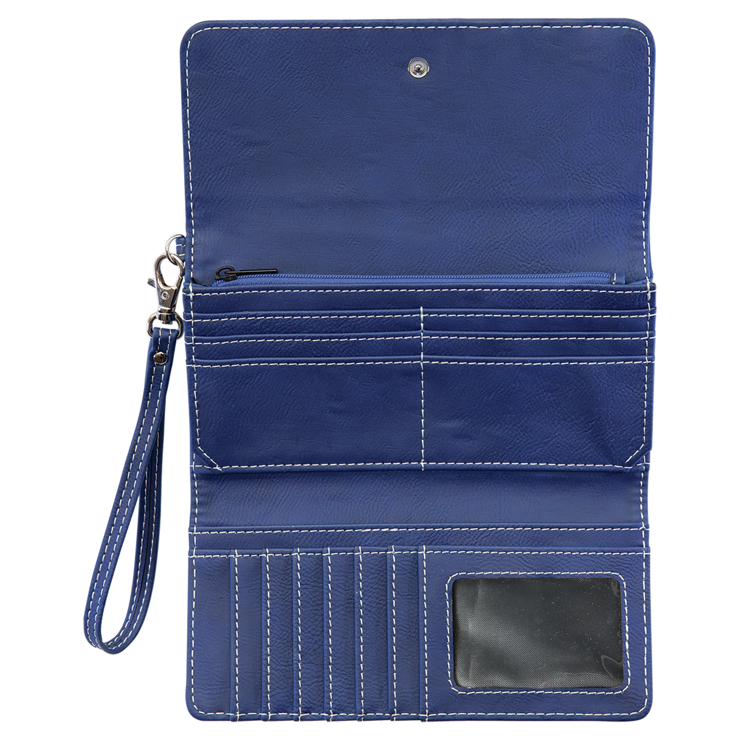 Personalized Leatherette Wallet with Strap