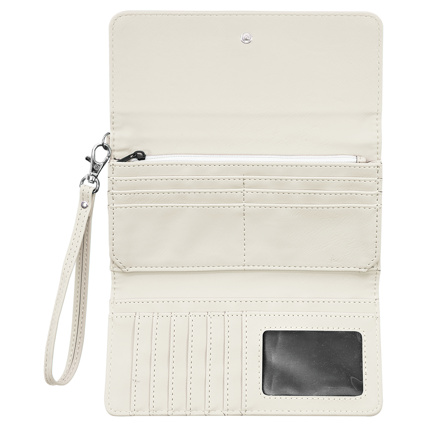 Personalized Leatherette Wallet with Strap