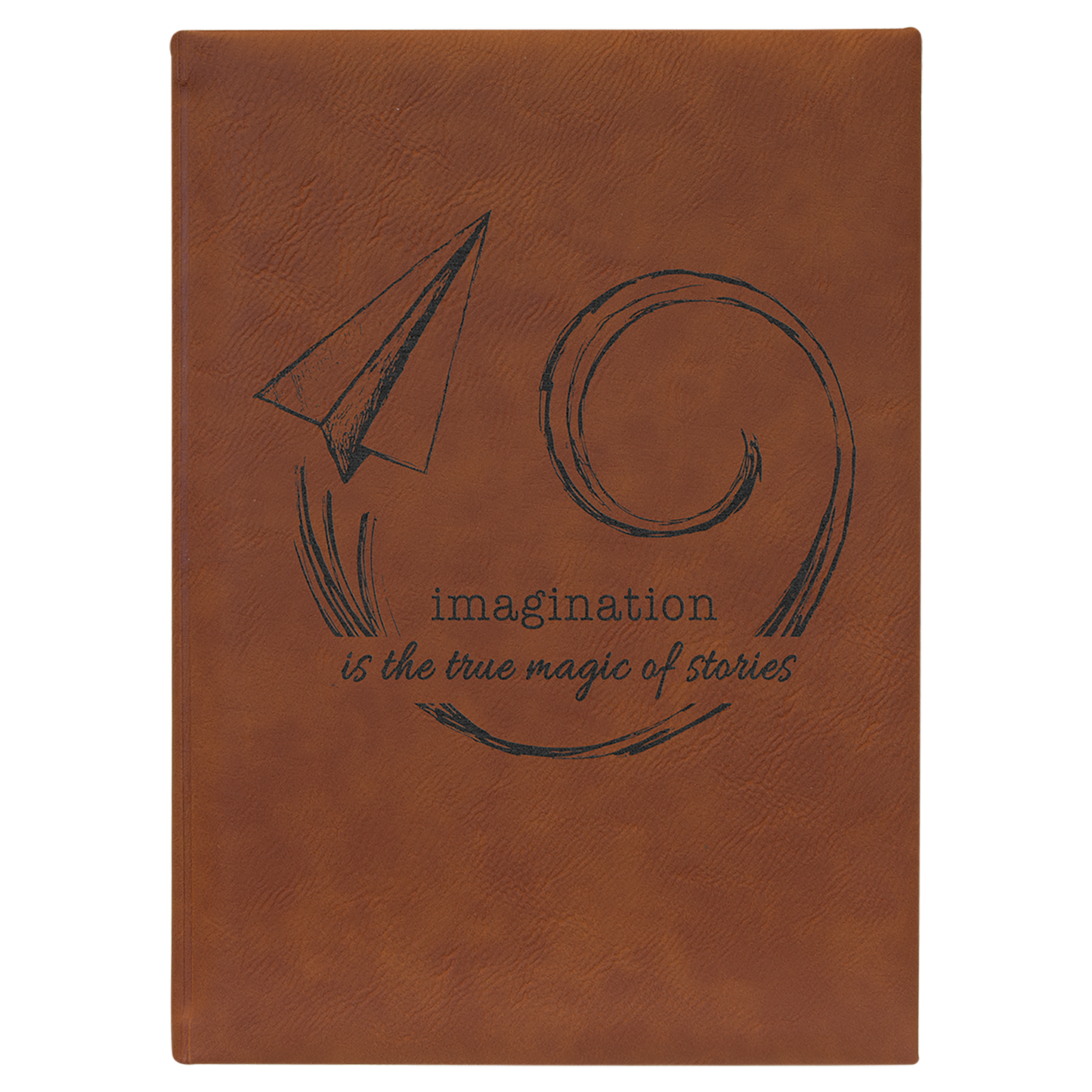 Leatherette Journal with Lined Notepad - 7" x 9 3/4"