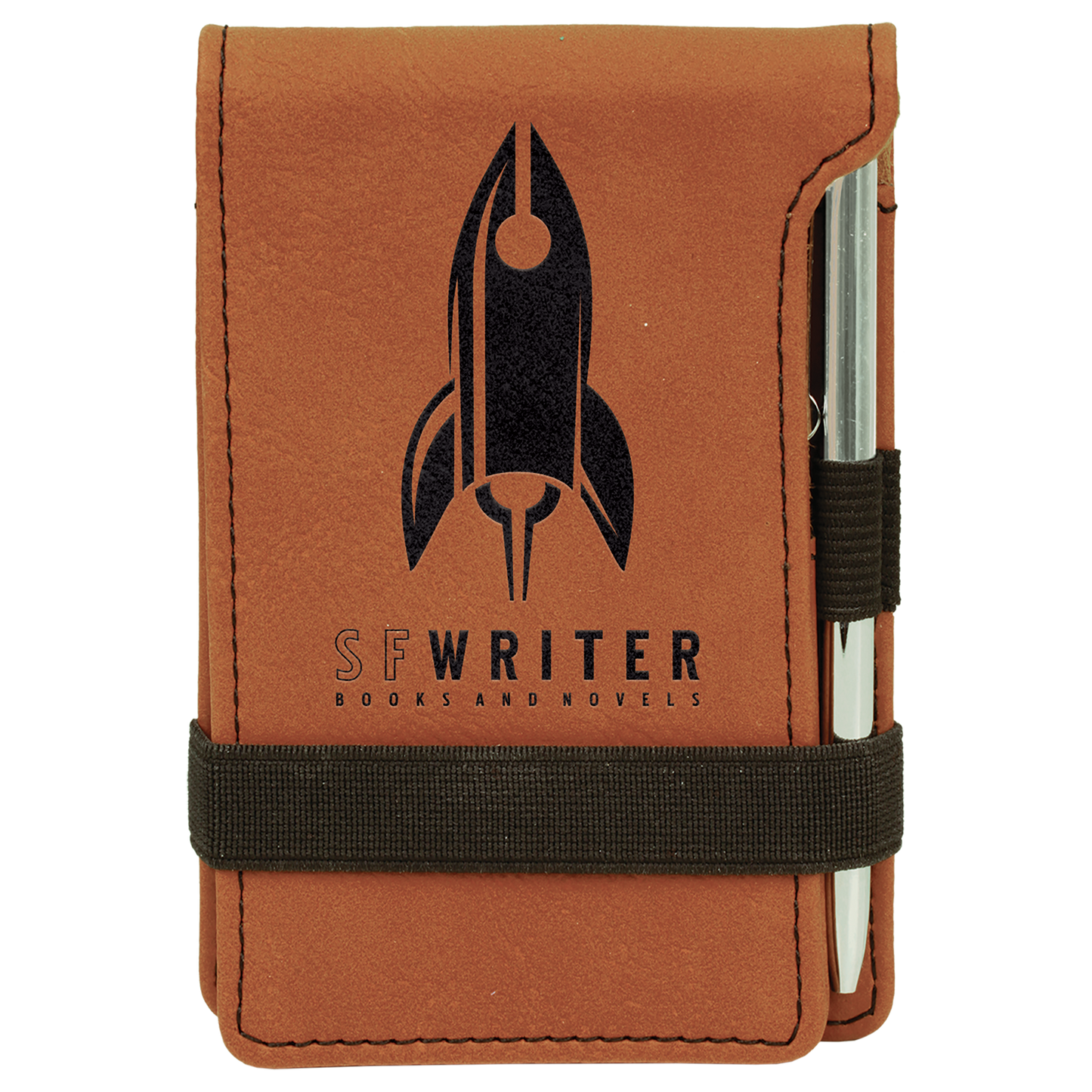 Personalized Leatherette Mini Notepad with Pen