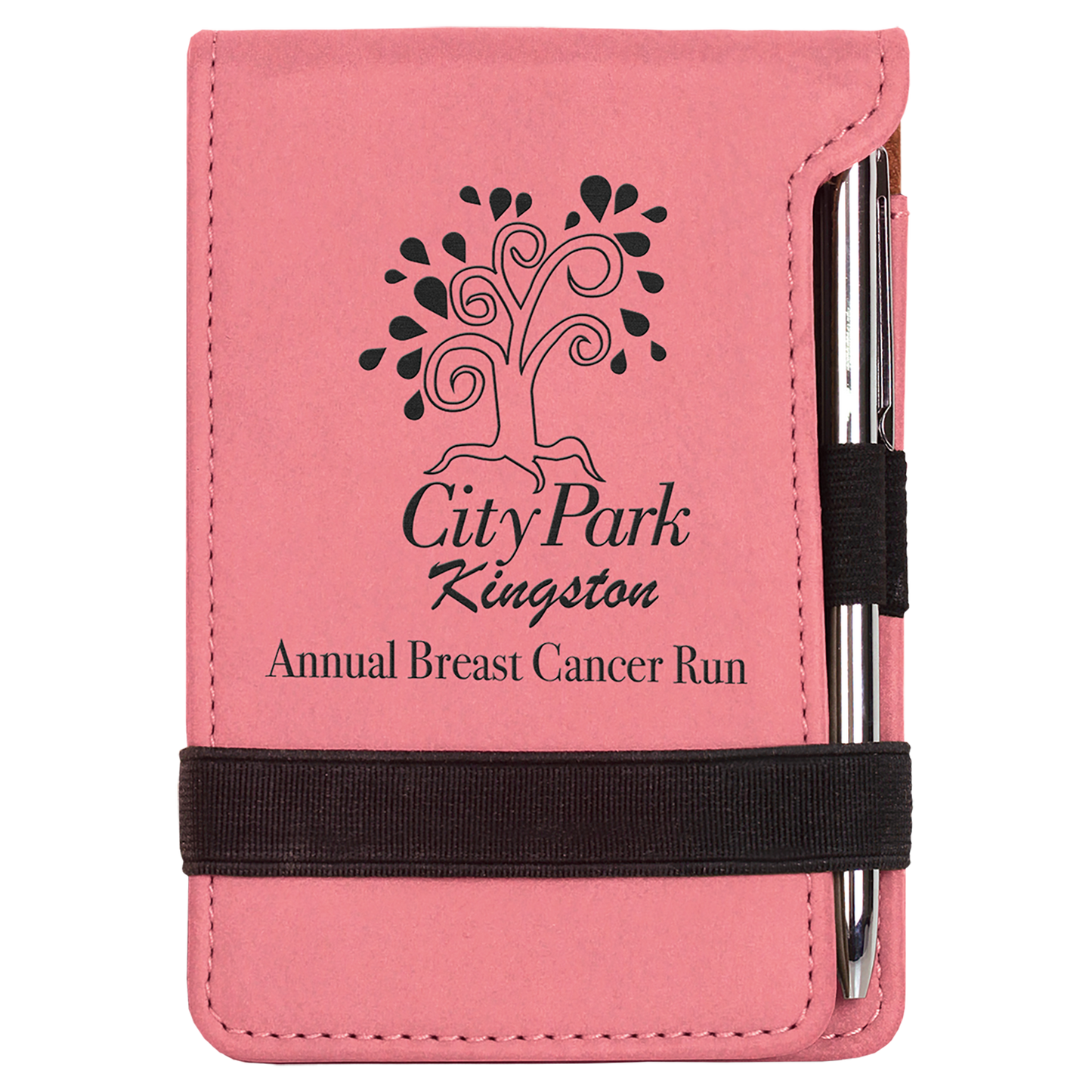Personalized Leatherette Mini Notepad with Pen