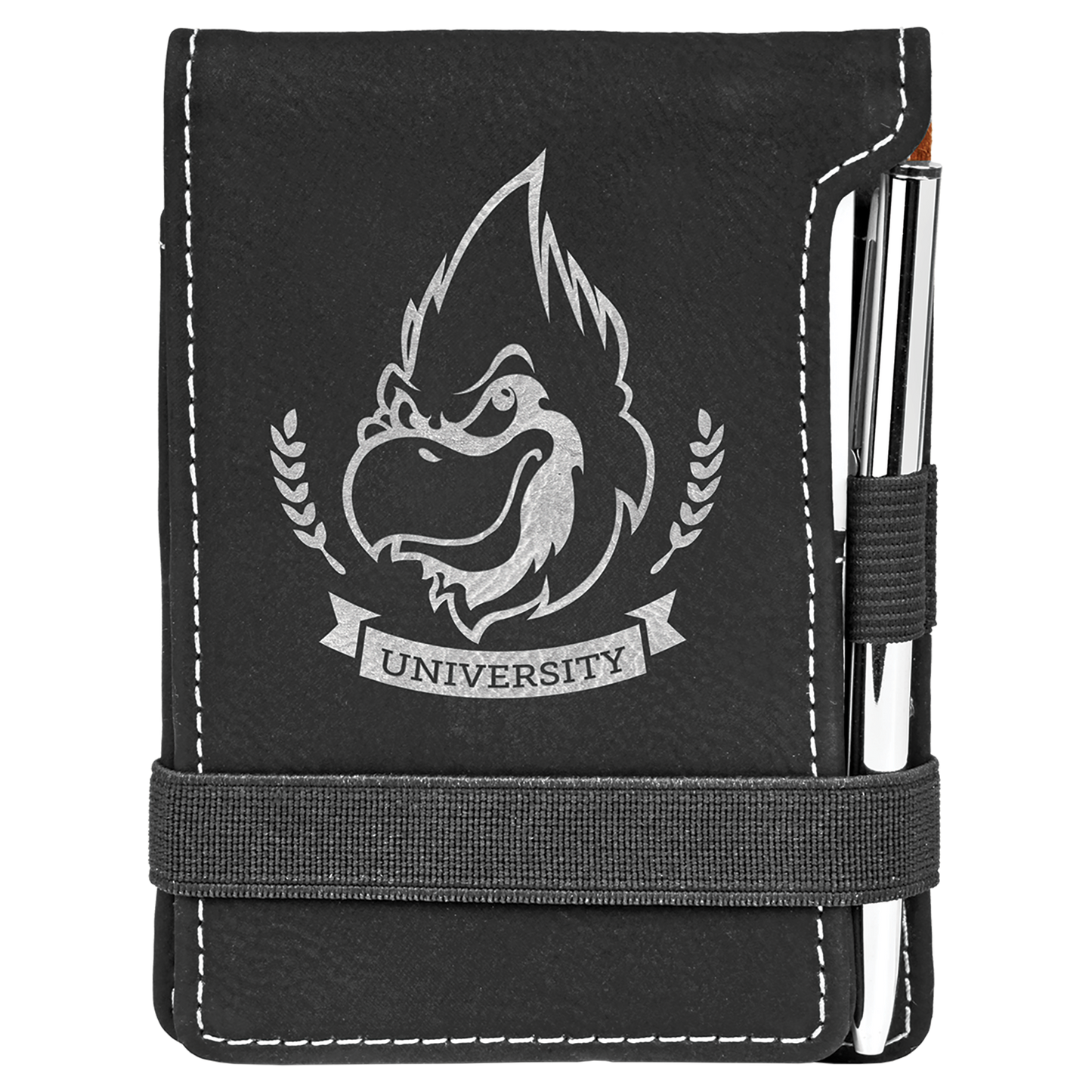 Personalized Leatherette Mini Notepad with Pen