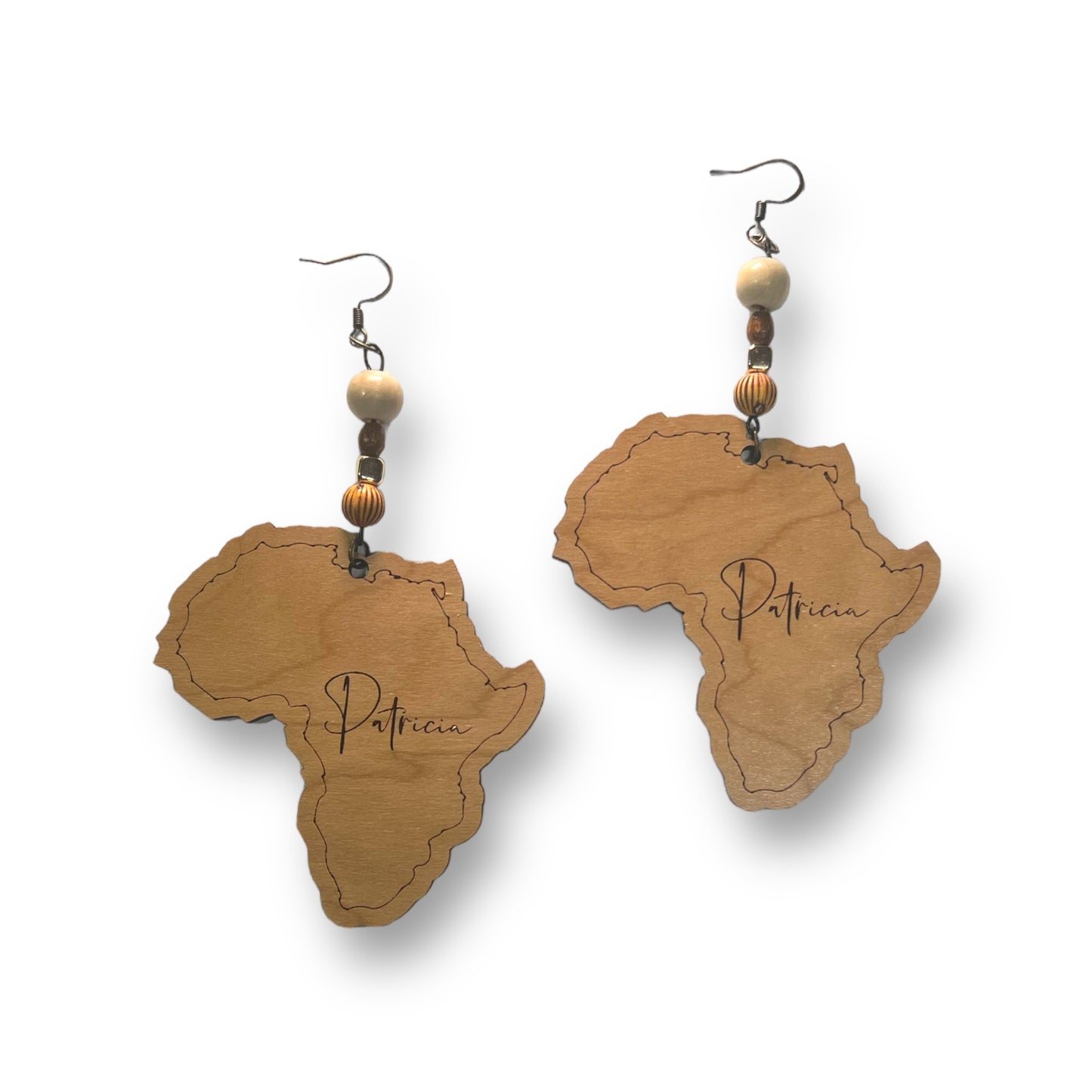 "Africa" Personalized Earrings