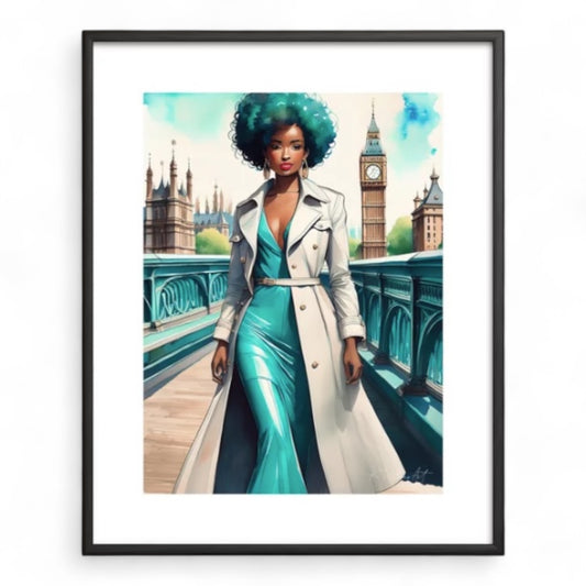 "Regal In the City" Framed Art