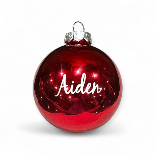 Personalized Glass Ornaments