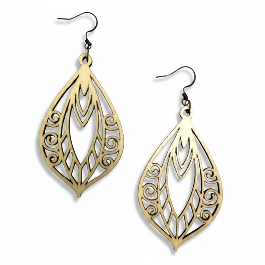 Tribal Wooden Earrings