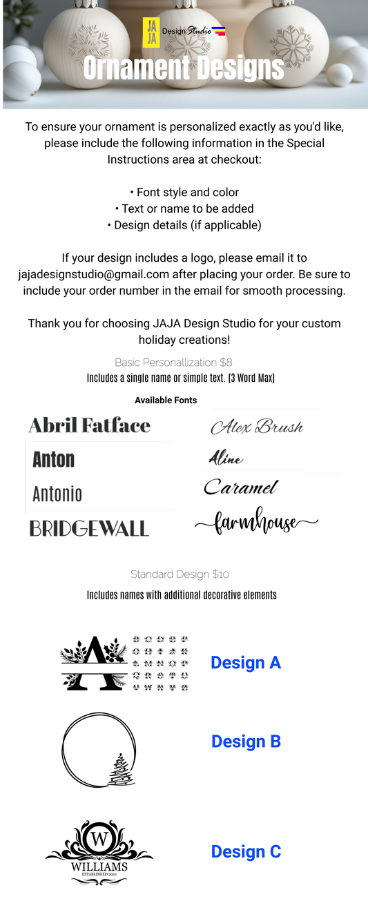 Personalized Glass Ornaments