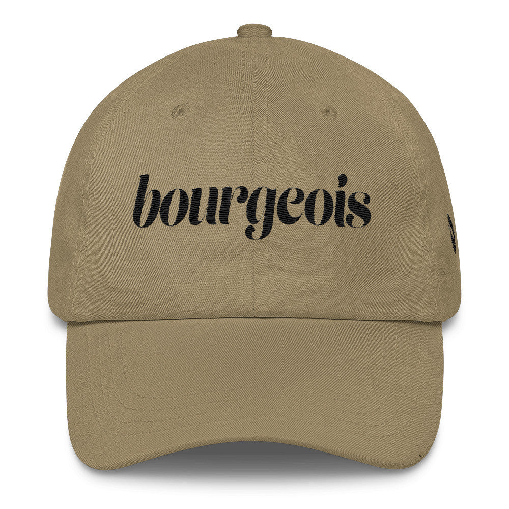 "Bourgeois with Lips" Classic Cap -Black