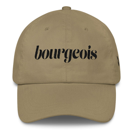 "Bourgeois with Lips" Classic Cap -Black