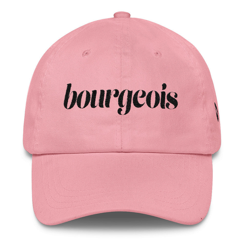 "Bourgeois with Lips" Classic Cap -Black
